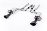 Milltek Audi RS6 C6 5.0 V10 BITURBO QUATTRO (2008 to 2010) Non Cat-back Exhaust Resonated (Louder) Ceramic-coated Black Satin Dual-Oval Trims